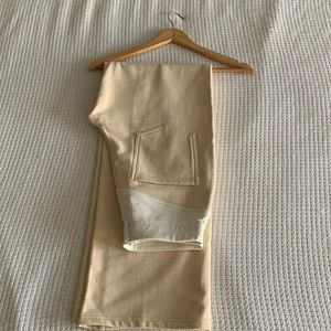 Hanifa Averi Pants in Cream M 100% Cotton Comfort Collection 2023 Wide Leg Flare